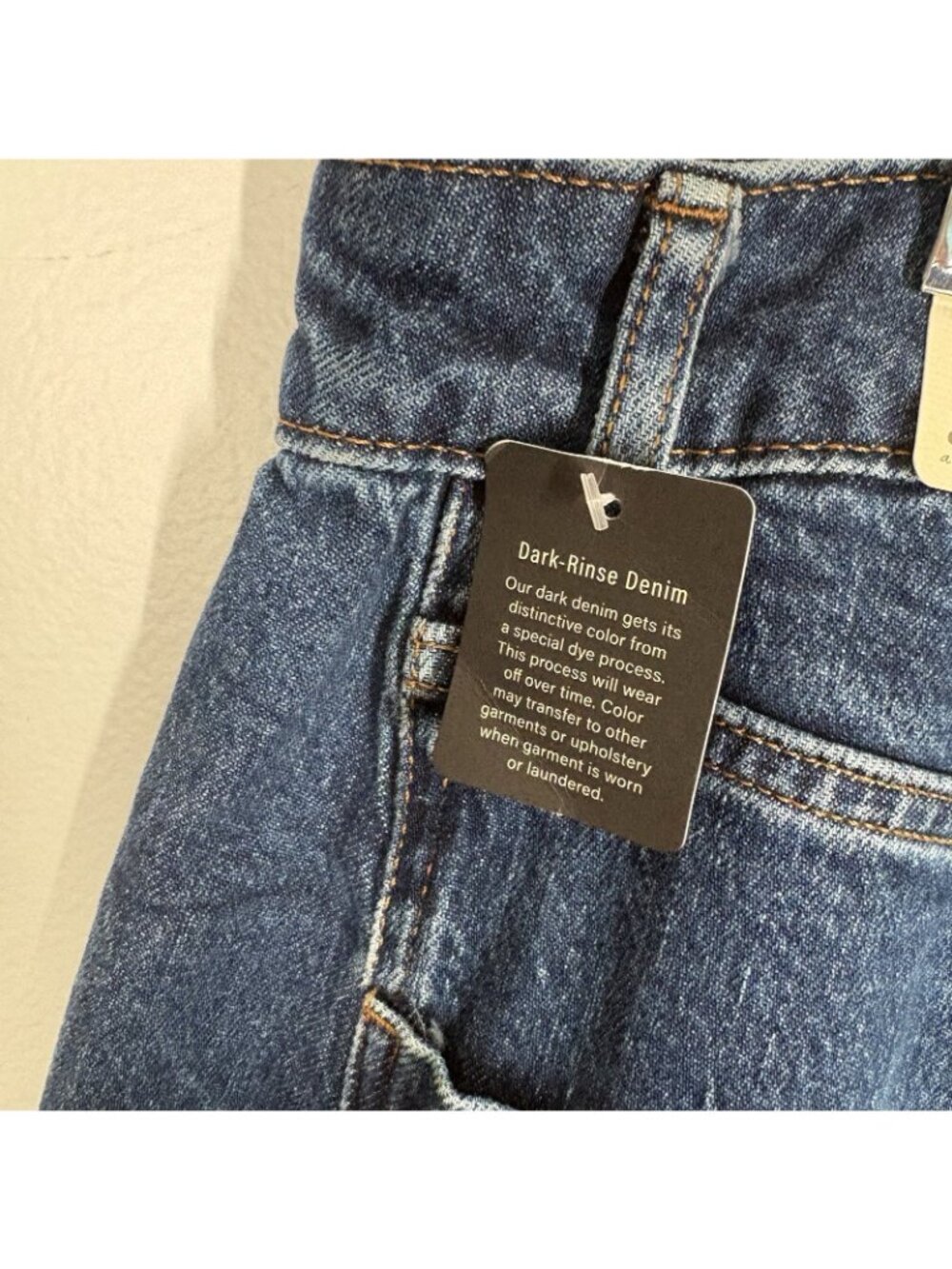 a.n.a Woman Plus Sz 20W Blue Dark Wash Denim Highest-Rise Barrel Jeans NWT - Picture 9 of 14